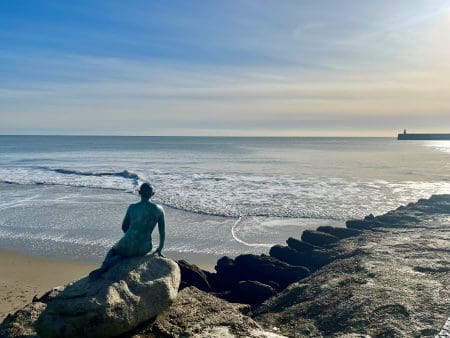An image of the mermaid statue at Sunny Sands in Folkestone